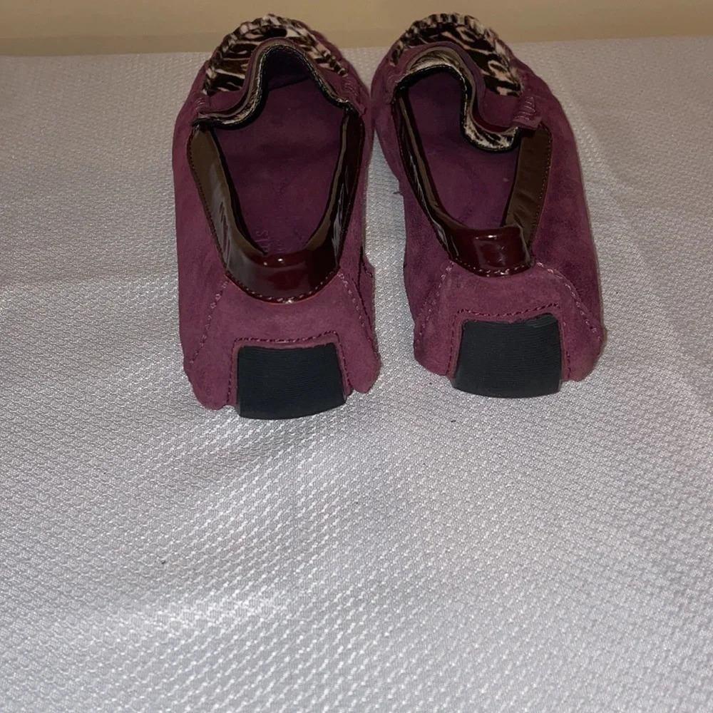 Gentle souls Kenneth Cole women’s loafers 8 slip on flats Mina cheetah purple - Picture 4 of 6